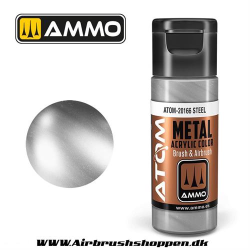 ATOM-20166 METALLIC Steel  -  20ml  Atom color